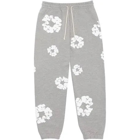 Denim Tears Cotton Wreath Sweatpants (Grey)