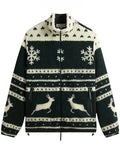 Kith Kithmas All Over Printed Sherpa Fleece Jacket