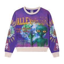 Vale Space Alien Crewneck Purple