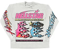 Hellstar Pixel Longsleeve Tee White