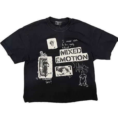 Mixed Emotions Stamped Tee Black