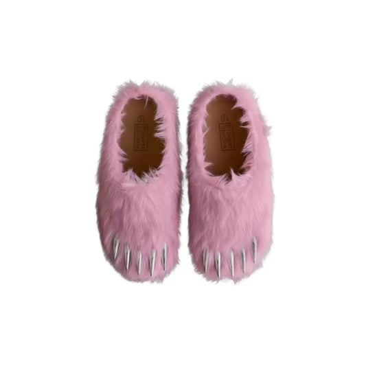 Bravest Pink Bear Claw Mules